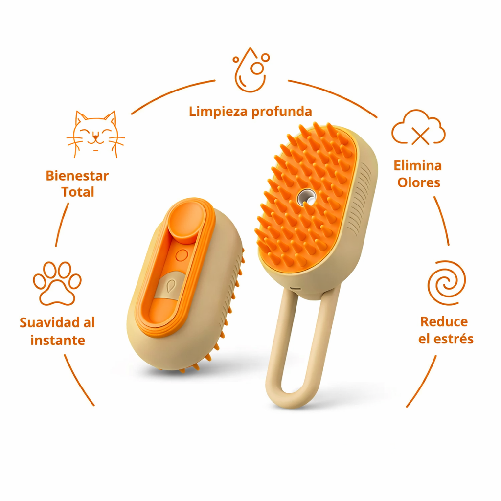 ¡Cepillo de Vapor Para Mascotas PETNATURA!