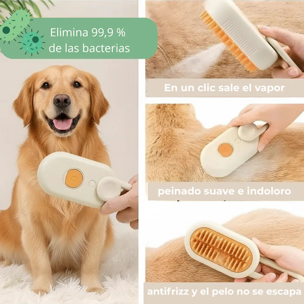 ¡Cepillo de Vapor Para Mascotas PETNATURA!